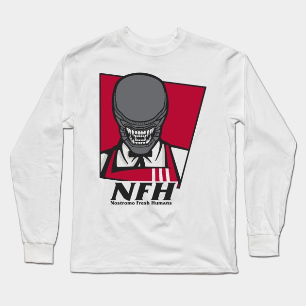 Nostromo Fresh Humans Long Sleeve T-Shirt by Melonseta